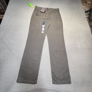 NWT US Polo Assn Pants Boys 16 Gray Straight Twill Reinforced Knee